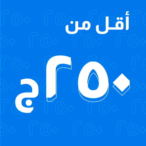 أقل من 250 جنيه 