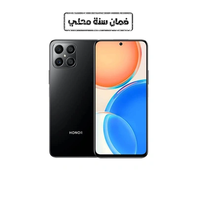 هونر X8 موبايل - 128/6 جيجا - شريحتين - 4G - أسود