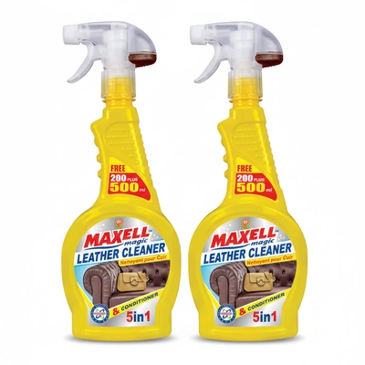 ماكسيل ماجيك متخصص منظف وملمع جلد رشاش - 500 +200 مل - 2 قطعة