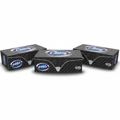 كلاسي مناديل علب Luxury - 300 منديل - 3 قطع