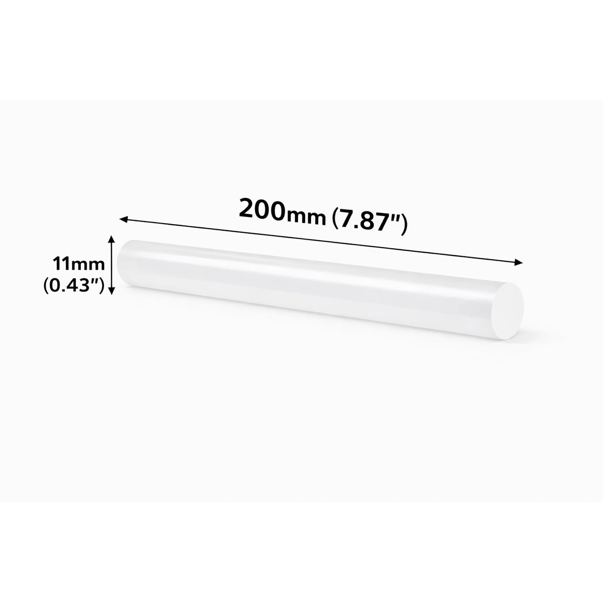 شمع سيليكون شفاف لمسدس الشمع – 10 قطعة