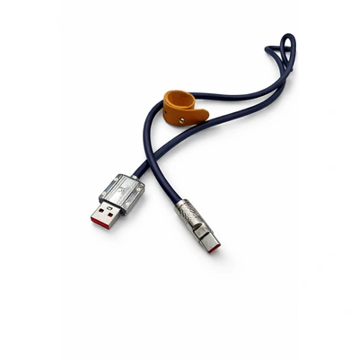 دريم كابل D-1966 USB-C شحن سريع 3 أمبير - أسود - 1 متر - بدون ضمان