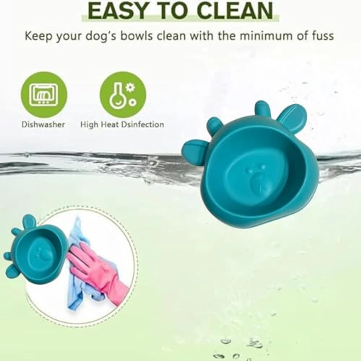 أطباق طعام الحيوانات الأليفة - برتقالي