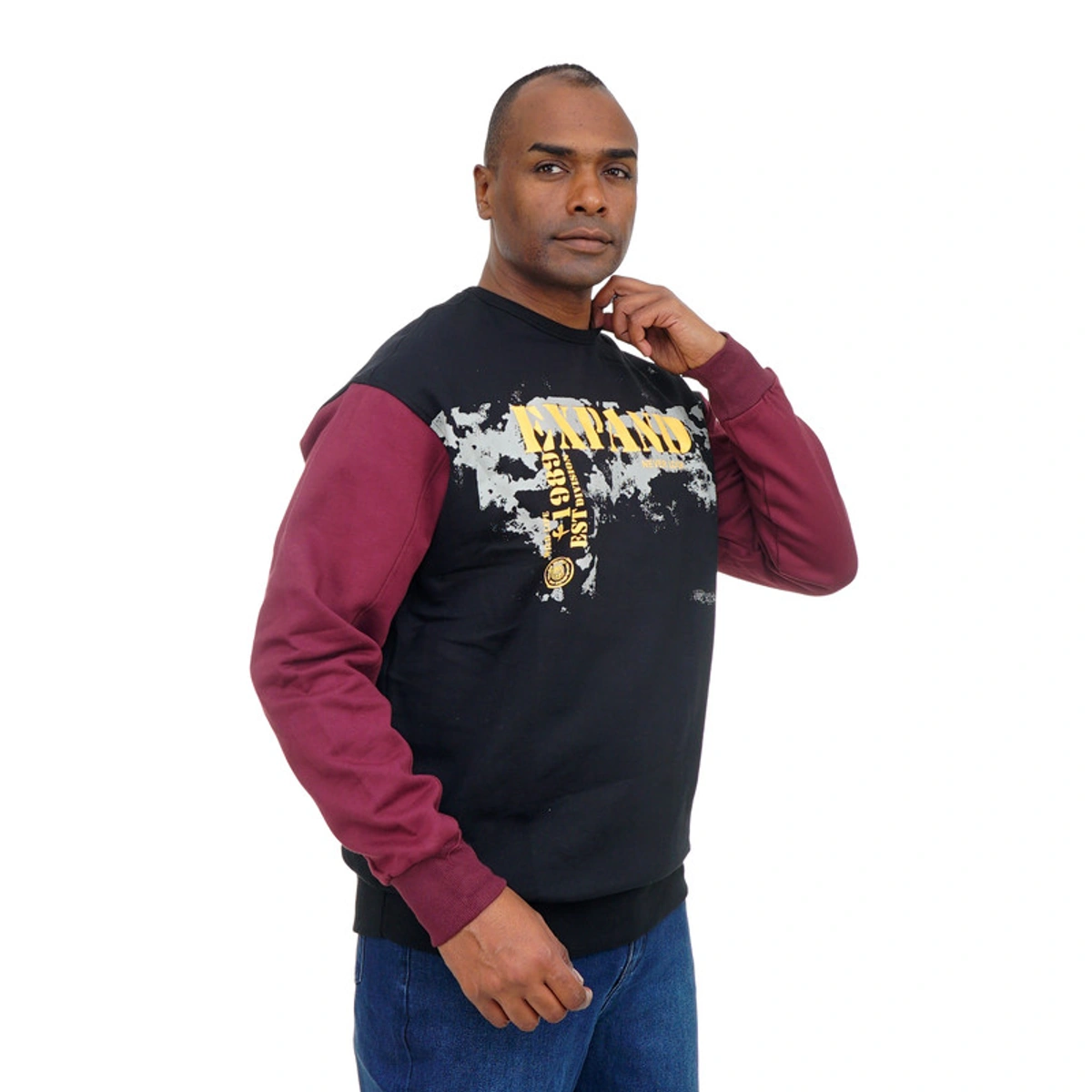 سويت شيرت رجالي مطبوع - 107020073