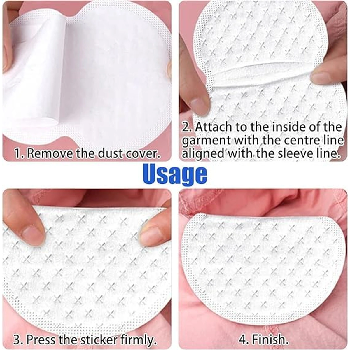 وسادات لاصقة للحماية من العرق - 12 قطعة