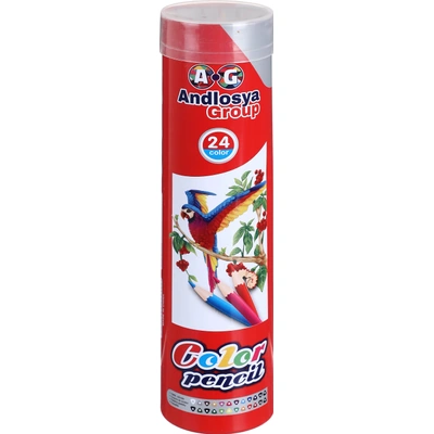 علبة الوان شمع باستل 24 لون - AG-624