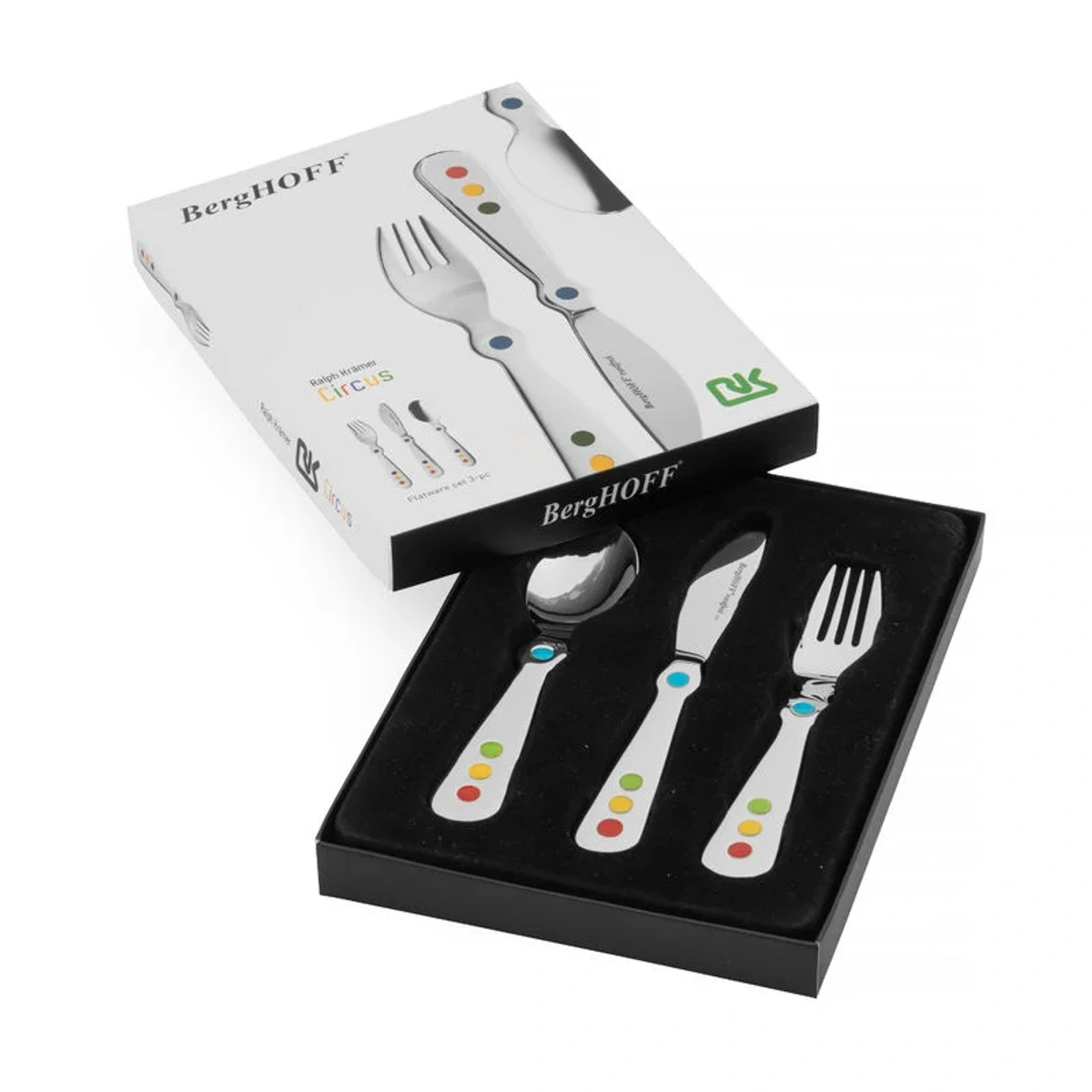 بيرغوف طقم أدوات مائدة 3 قطع Swipswap للأطفال - فضي