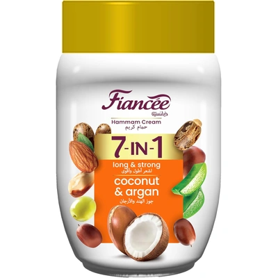 حمام كريم 7 في 1 بجوز الهند والأرجان لونج سترونج - 950 مل