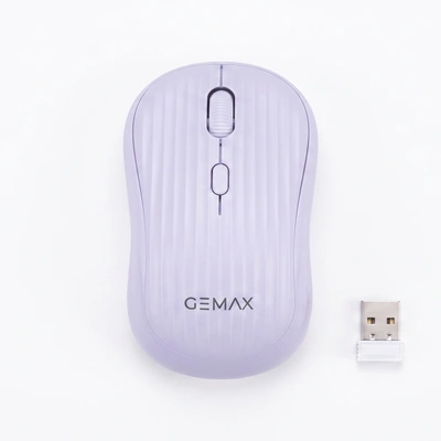 جي ماكس ماوس لاسلكي G-1700 شحن USB Type-C - بنفسجي - بودن ضمان