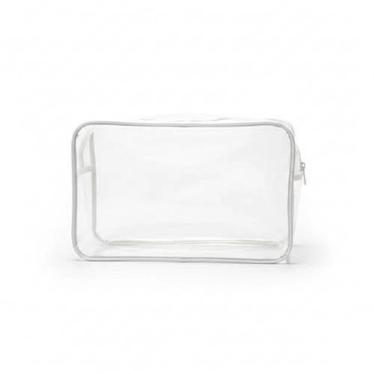 شنطة مكياج مقاومة للماء بسوستة - شفافة - EK22-134