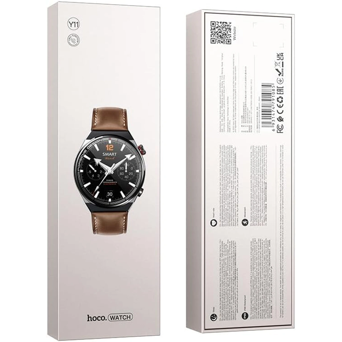 ساعة ذكية هوكو Y11 - أسود