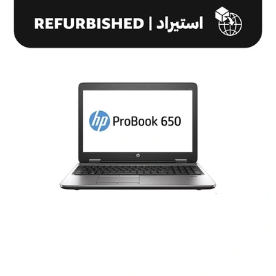 جهاز HP Probook 650 G2 مُجدد، معالج Intel Core i5-6300U، ذاكرة وصول عشوائي 8 جيجابايت DDR4، قرص صلب SSD بسعة 256 جيجابايت، بطاقة رسومات AMD Radeon R7 M350 بسعة 2 جيجابايت، شاشة 15.6 بوصة FHD