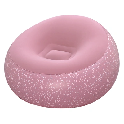 بيست واي كرسي Inflate-A-Chair قابل للنفخ لشخص واحد - 112 × 112 × 66 سم - بينك