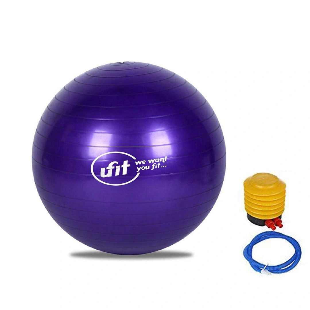 كرة الجمباز يوفيت - مضخة - 75 سم - بنفسجي