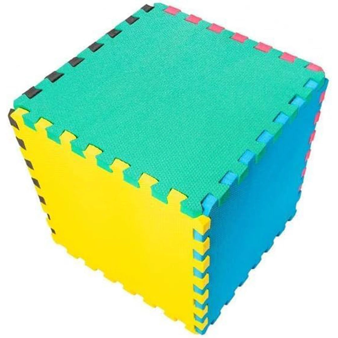 أرضية فوم للجيم - 50x50 سم - أزرق - 4 قطع