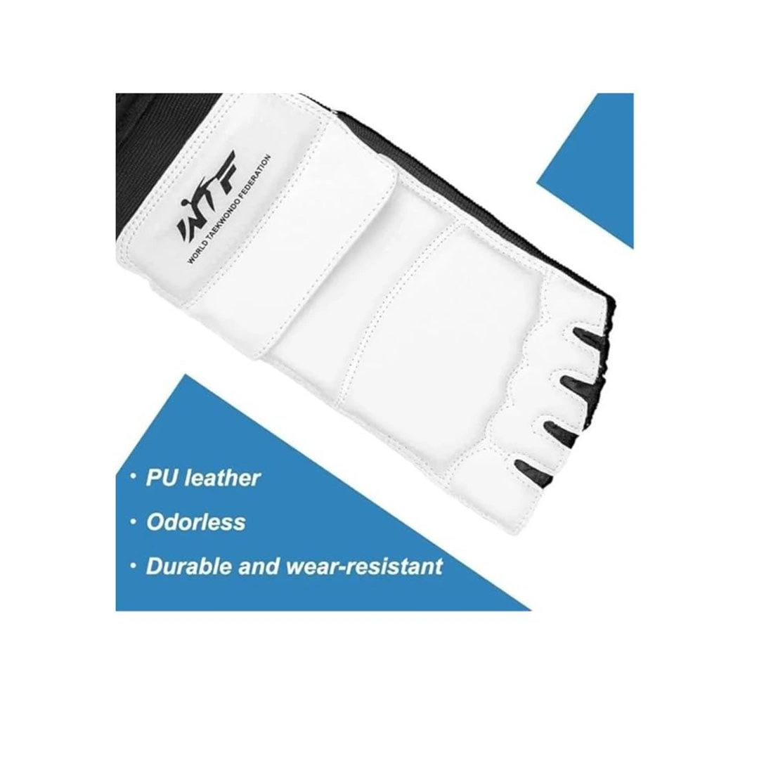 واقي القدم للكاحل والتايكوندو - أبيض