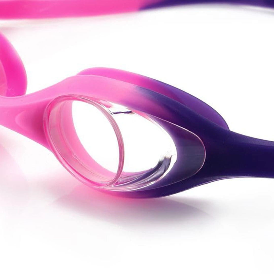 نظارة سباحة واقية للأطفال علبة وسدادات أذن - بينك / بنفسجي