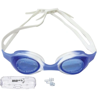 نظارات سباحة للجنسين - أزرق/أبيض