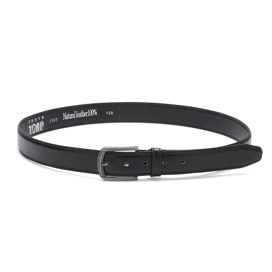 حزام جلد طبيعي رجالي - B13