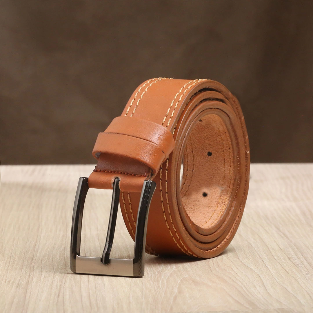 حزام جلد طبيعي كاجوال رجالي B19