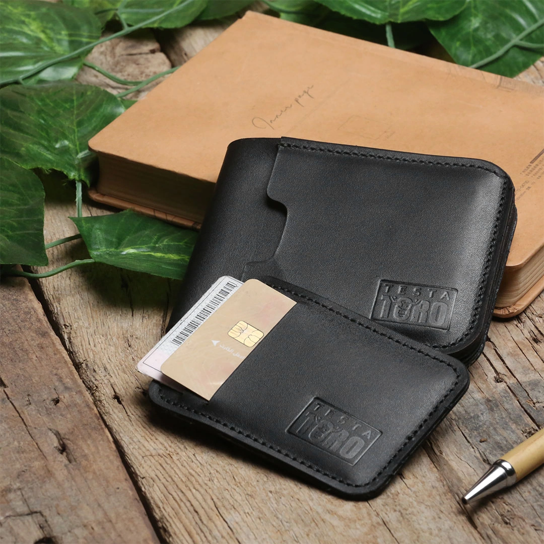محفظة جلد رجالي مع كارد هولدر من تيستا تورو w13