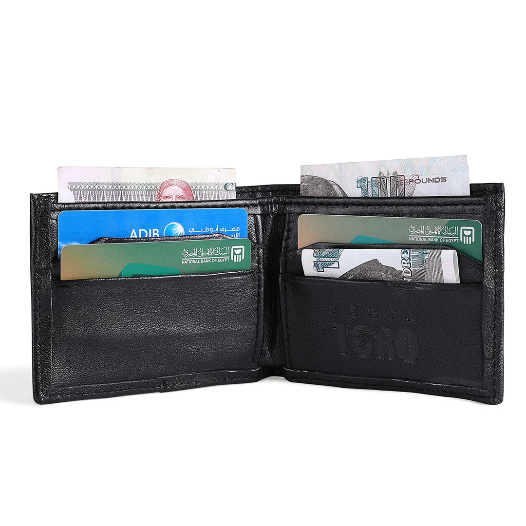 محفظة رجالي جلد طبيعي - W3