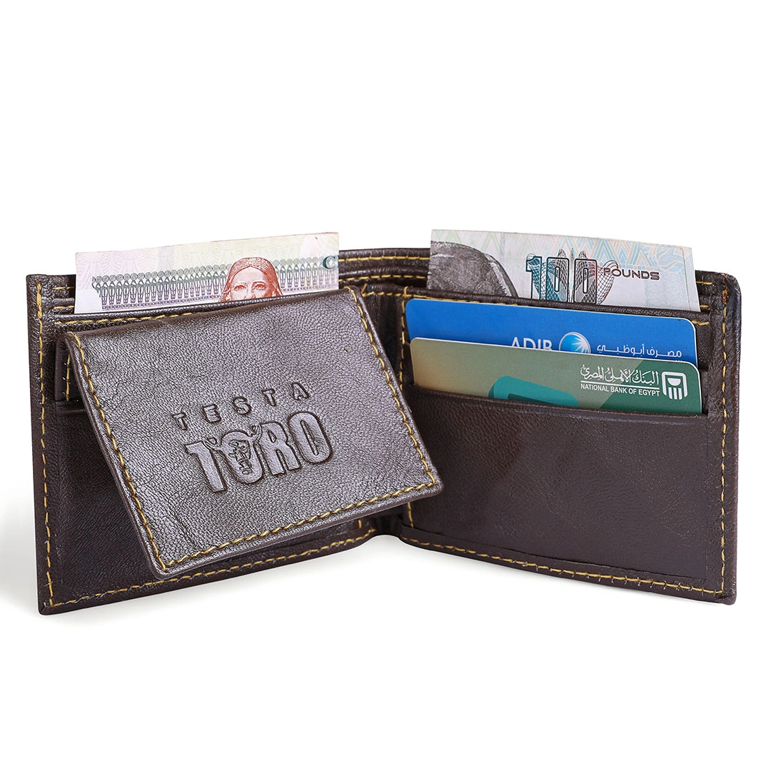 محفظة جلد طبيعي رجالي - W5