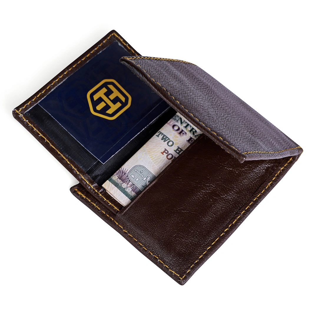 محفظة جلد طبيعي رجالي - W5