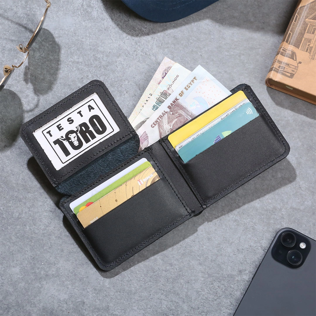 محفظة كلاسيكية نحيفة بتصميم Flip مع نافذة هوية من تيستاتورو w14