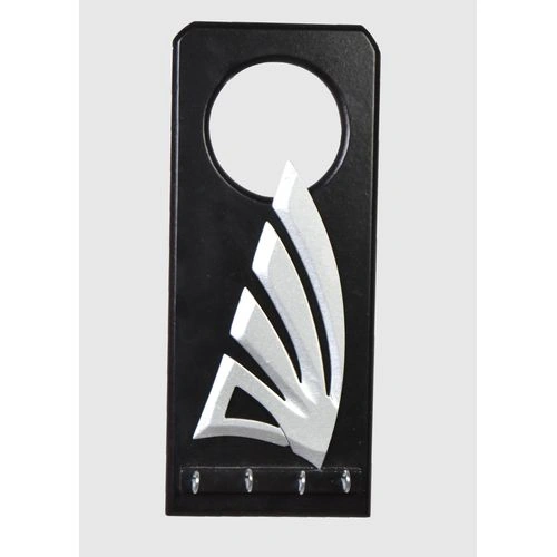 حامل مفاتيح خشبي - 4 خطاف - 15 × 35 سم