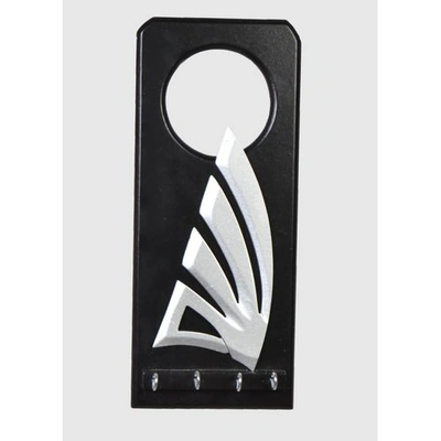 حامل مفاتيح خشبي - 4 خطاف - 15 × 35 سم