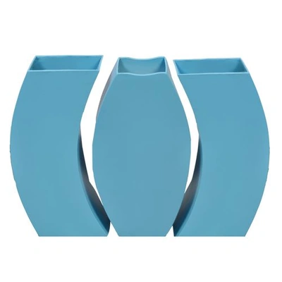 فازة خشب - مودرن - 35 سم - 3 قطع