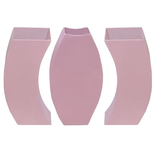 فازة خشب - مودرن - 35 سم - 3 قطع