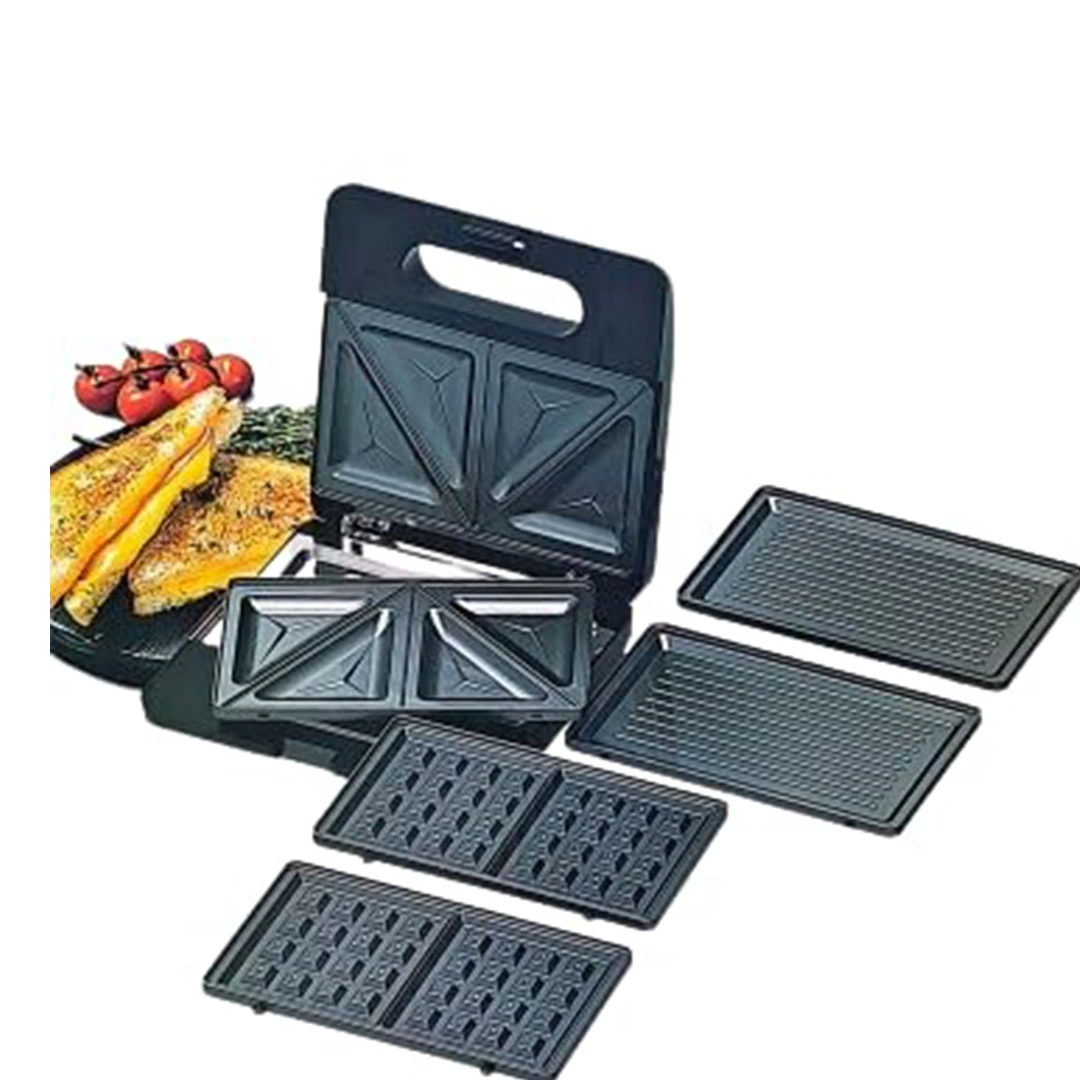 ساندوتش ميكر 3*1 جونيور 750 وات - أسود