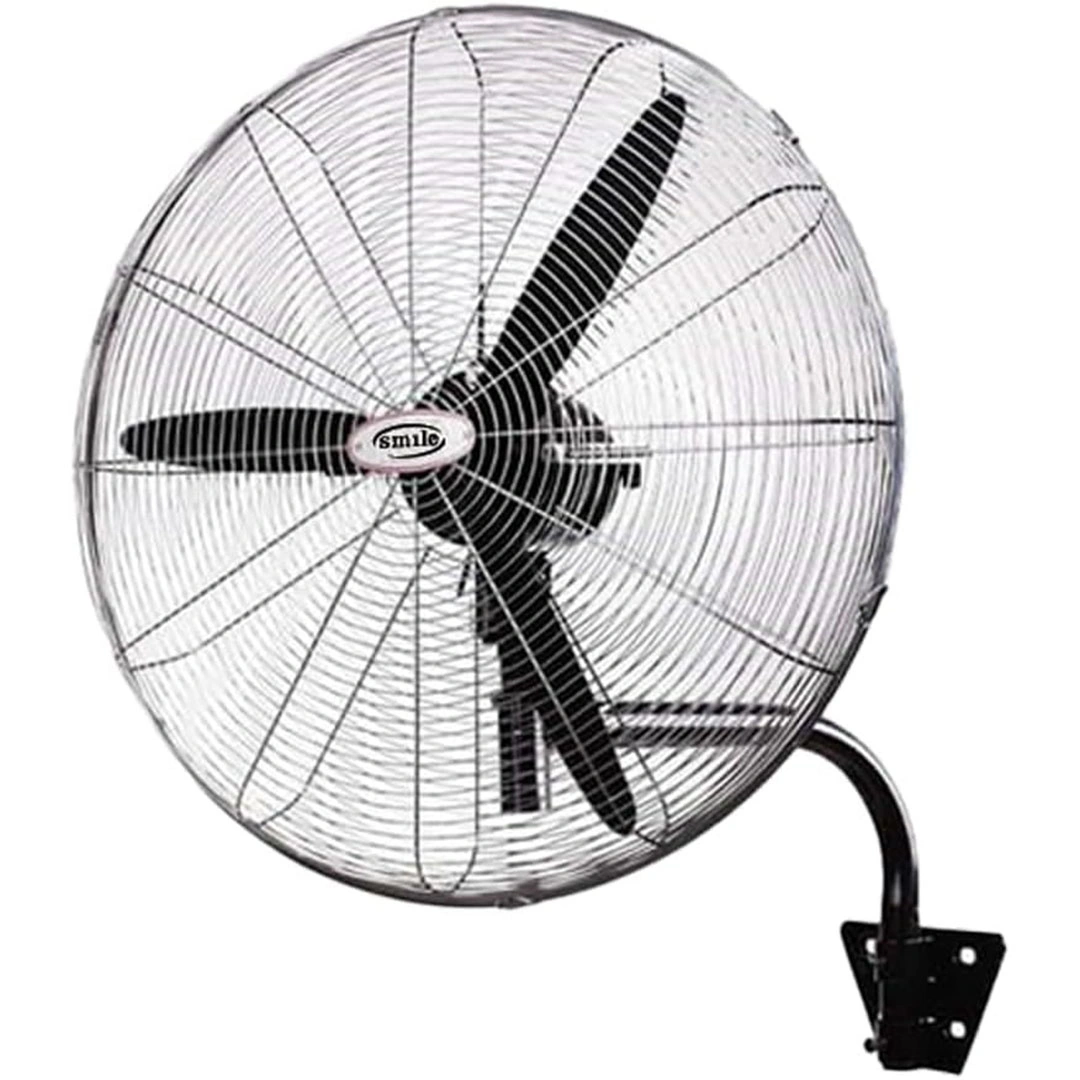 مروحة حائط من سمايل - 30 بوصة - أسود