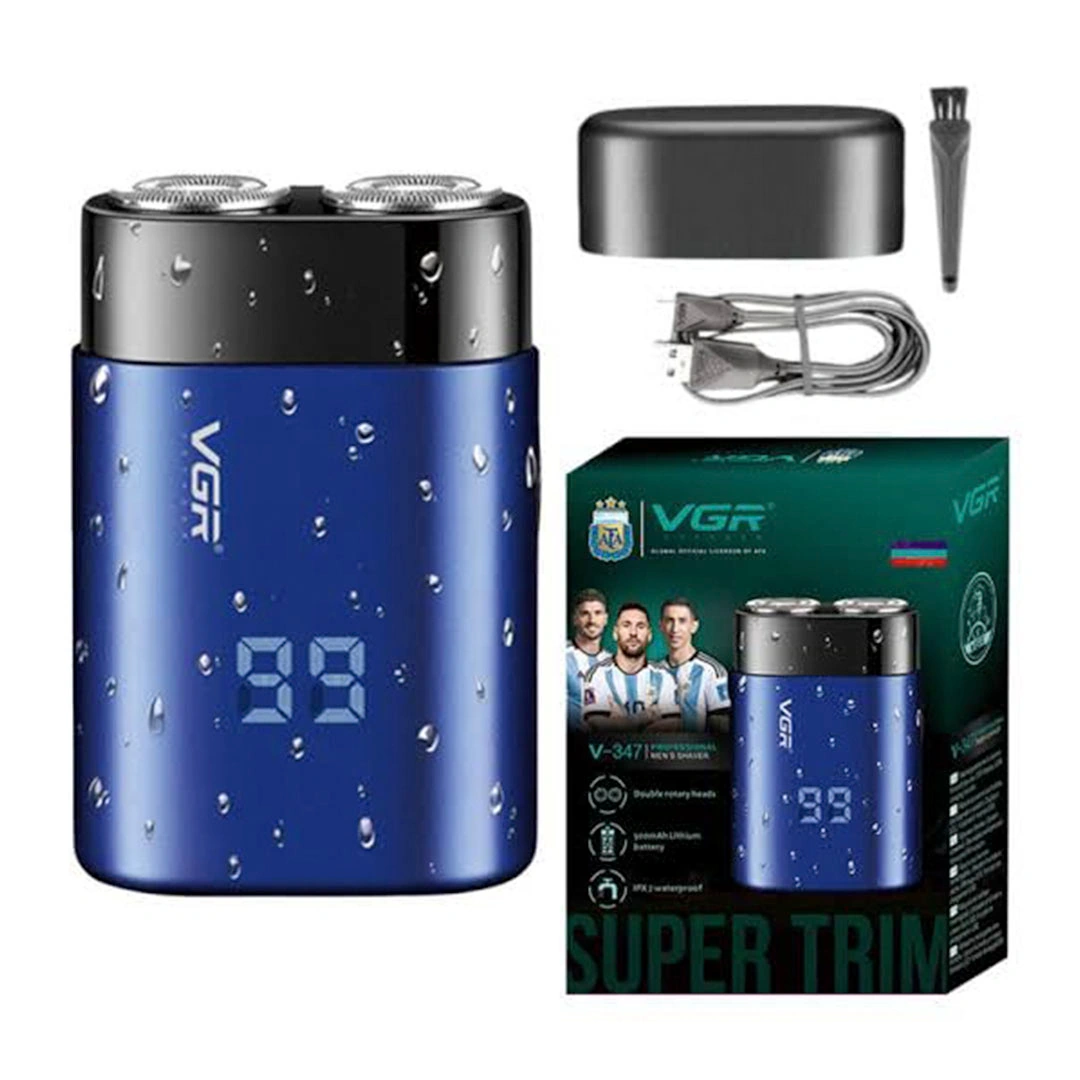 اكينة حلاقة كهربائية VGR - أزرق - V-347