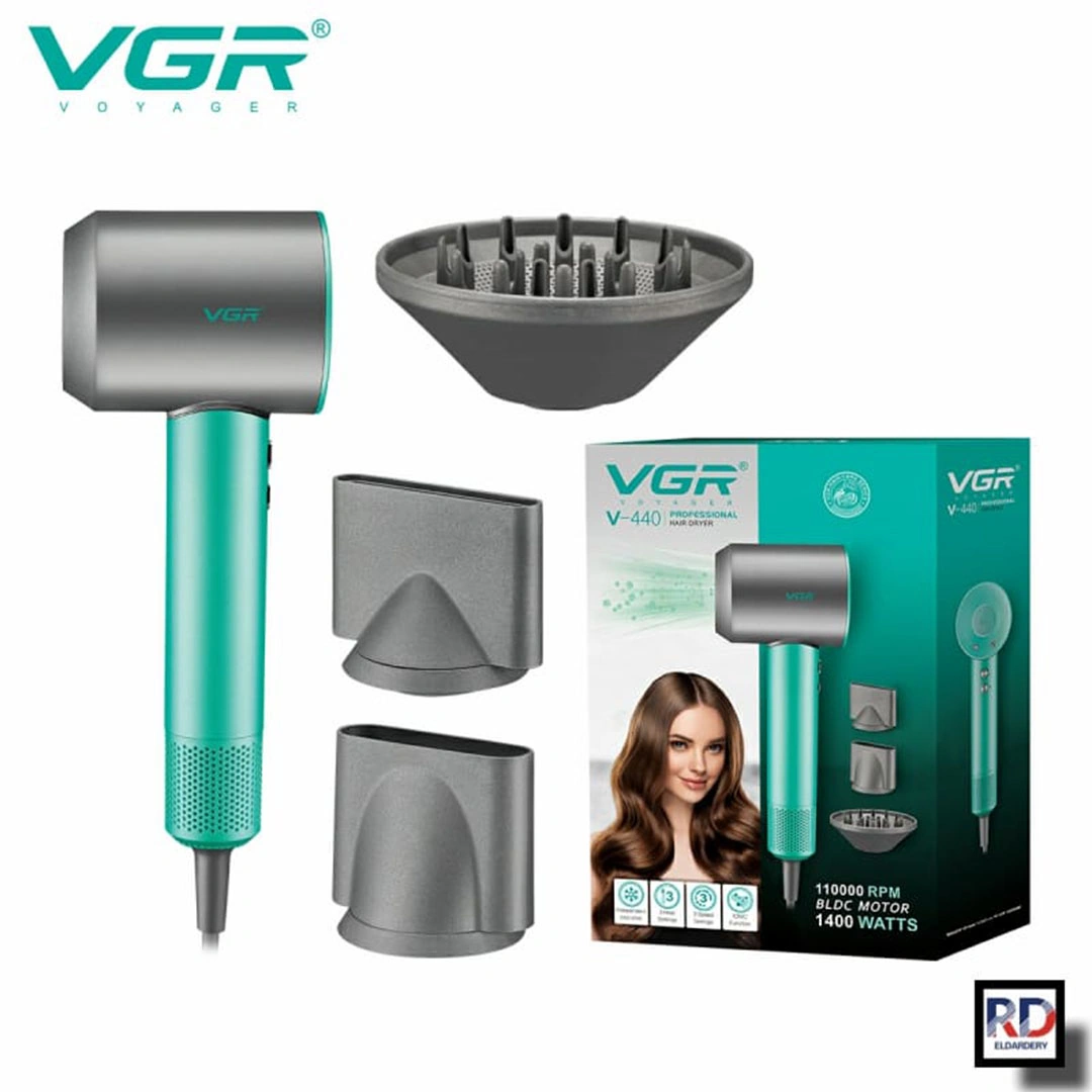 مجفف الشعر VGR - 3 مستويات للسرعة - 3 مستويات - VGR-440
