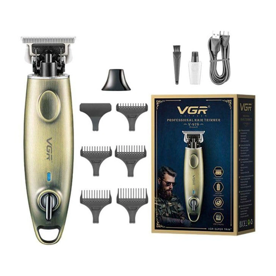 ماكينة حلاقة وتشذيب VGR - ذهبي - V-978