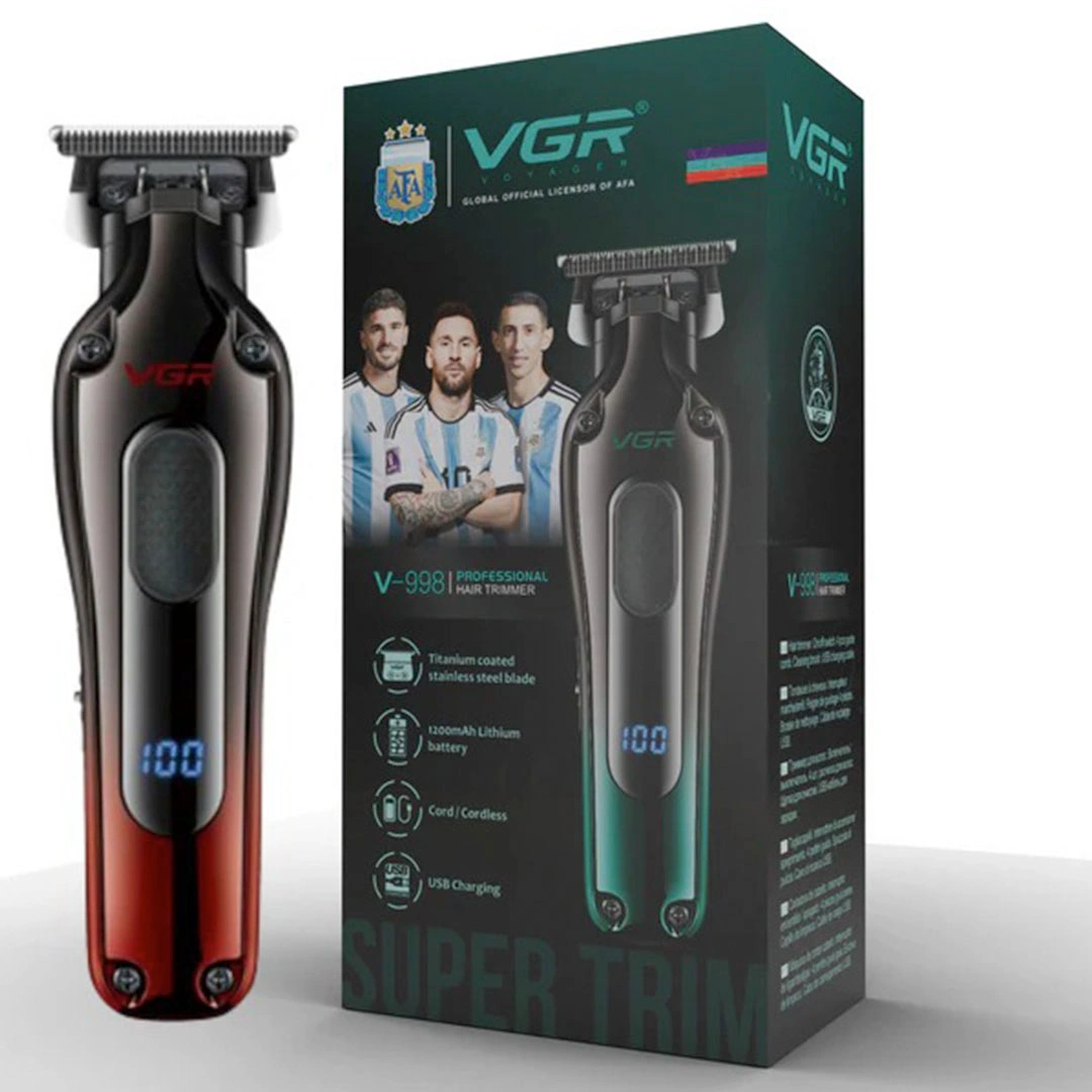 ماكينة تشذيب الشعر الاحترافية - أسود - V-998