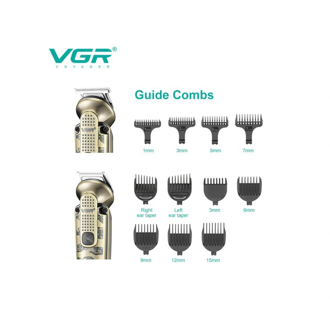 مجموعة تشذيب شعر الوجه والجسم - ذهبي - V-103