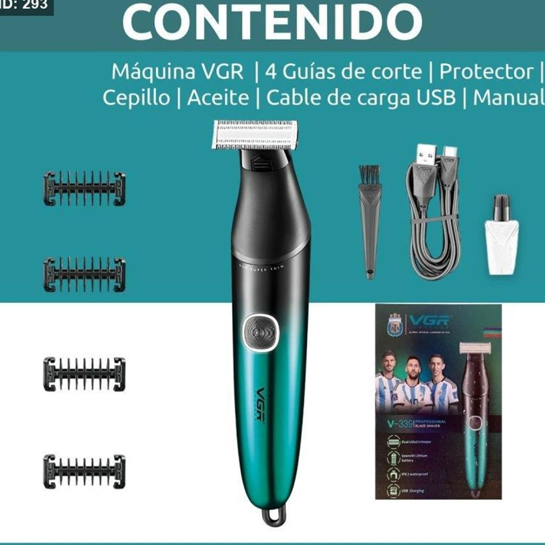 ماكينة حلاقة قابلة للشحن - أسود - V-339