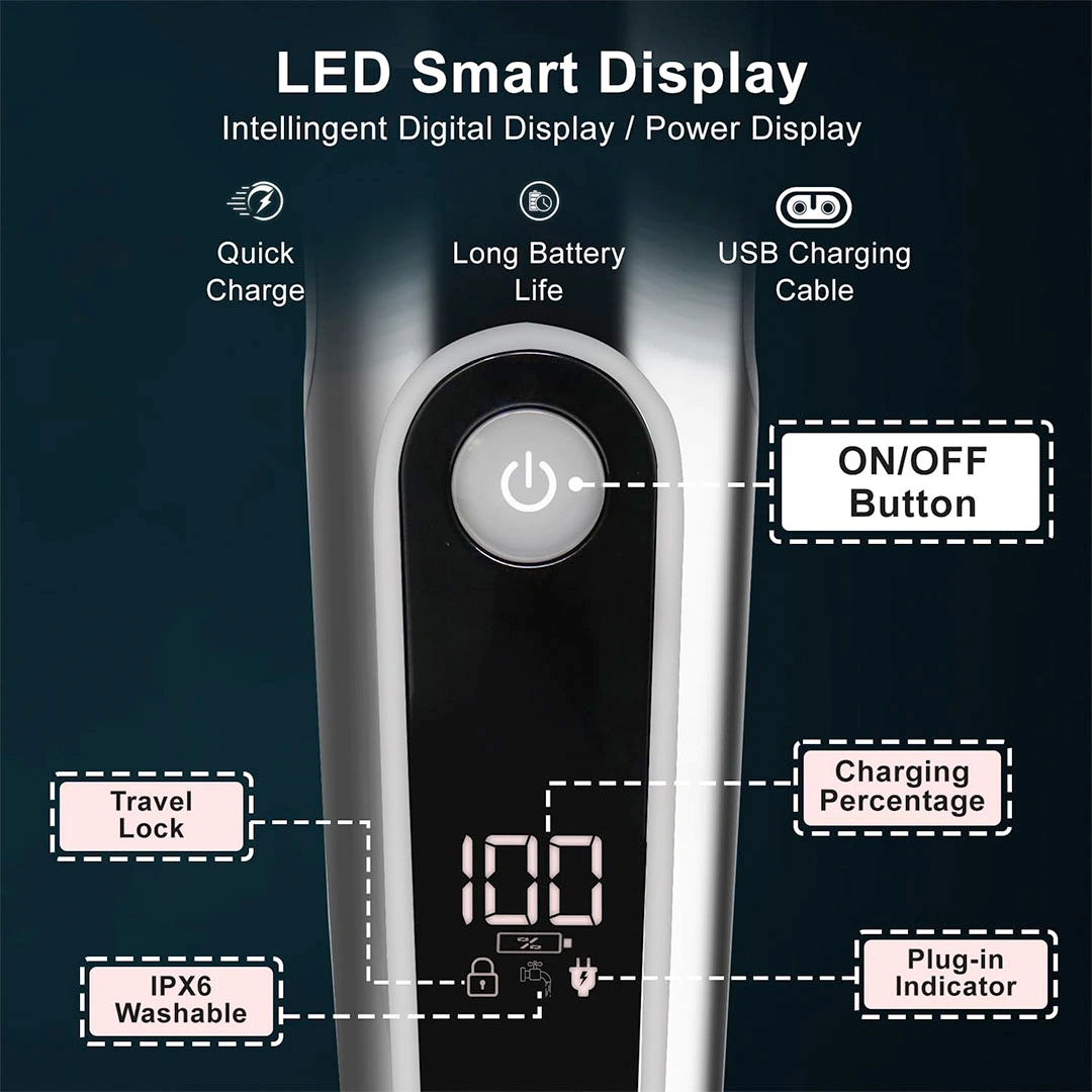 مجموعة حلاقة للرجال VGR - أسود - V-963