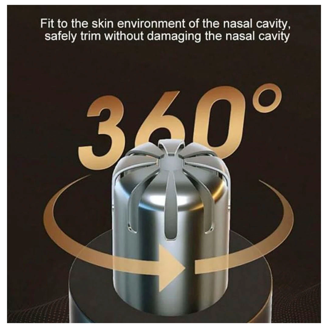 ماكينة تشذيب شعر الجسم والأنف - أسود - V-934