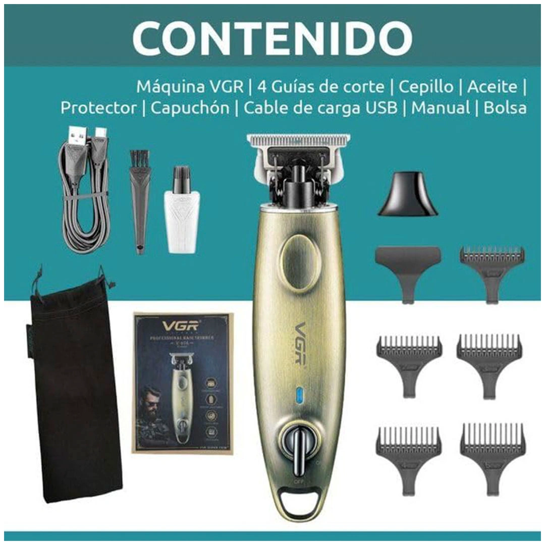 ماكينة حلاقة وتشذيب VGR - ذهبي - V-978