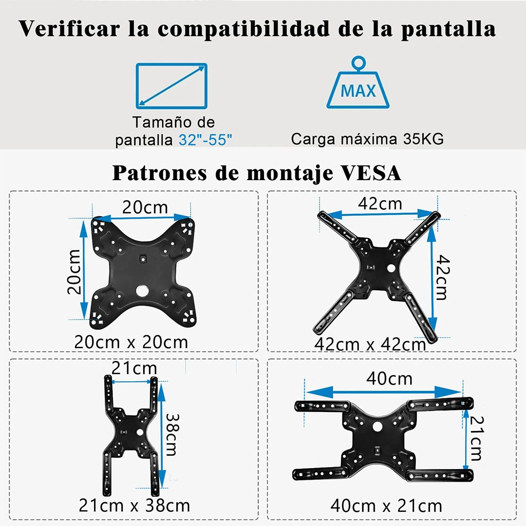 حامل شاشة تلفزيون معلق من 32 ل 55 بوصة - متحرك
