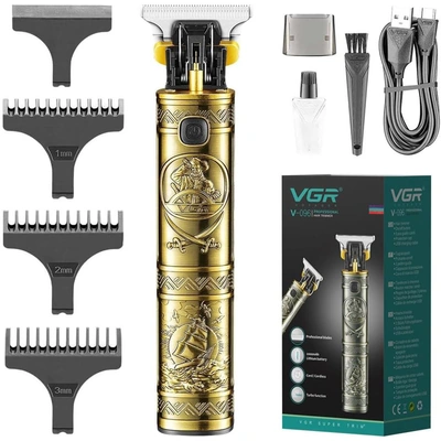 ماكينة حلاقة الشعر في جي أر القابلة للشحن للرجال - أسود - V-096