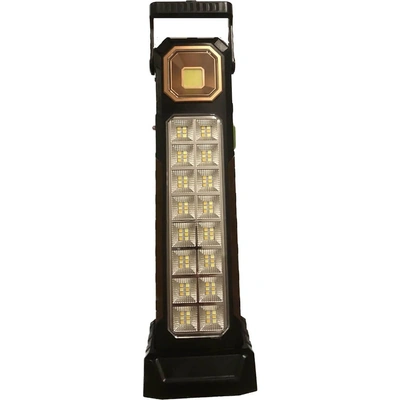 كشاف طوارئ يعمل بالطاقة الشمسية - أسود