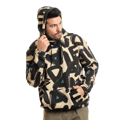 106 - هودي مبطن منقوش بجيوب