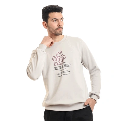 118 - سويت شيرت مبطن مطبوع