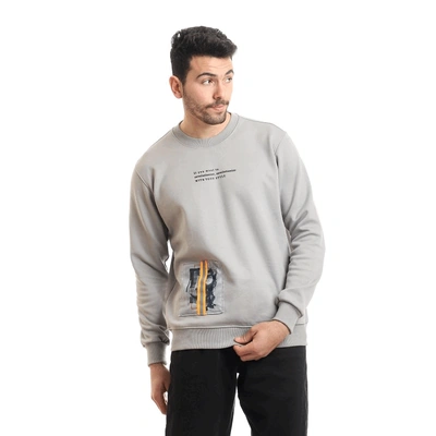 126 - سويت شيرت مبطن برقبة مستديرة